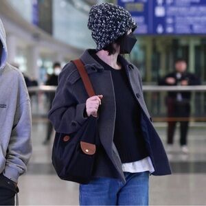 Black and Brown Shoulder Bag hobo bag